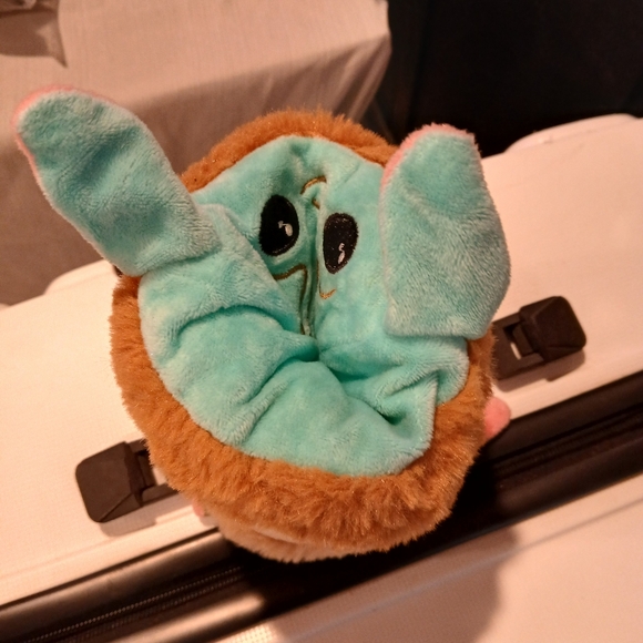 7" Plush Reversible Baby Yoda Grogu - Happy and Sad Mood Face - Picture 2 of 3